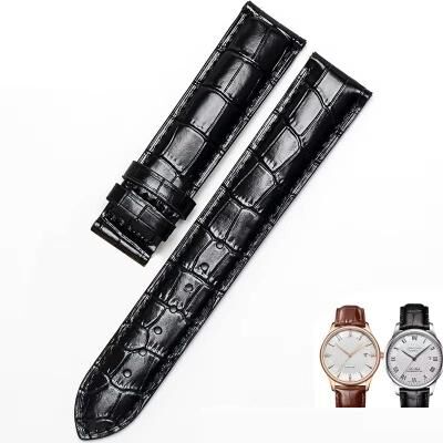 Uplifted Goods Leather Watch Strap For Men Compatible With Tissot black No Clasp 21mm