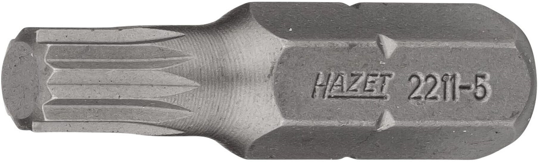 HAZET Schraubendreher-Einsatz (Bit) 2211-5 M: 5 Sechskant massiv 6,3 (1/4"))