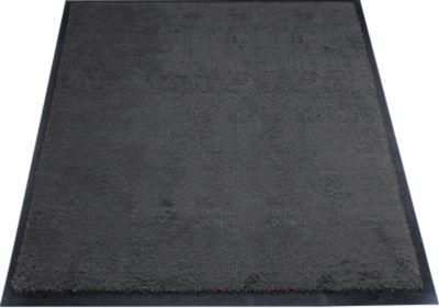 Schmutzfangmatte Eazycare Style von Miltex, eckig, antistatisch, UV-beständig, waschbar, ECONYL® & Niltrilgummi, 750 x 850 mm, schwarzgrau