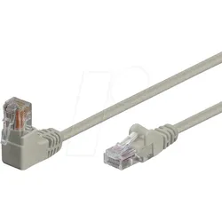 SHVP 08-64030 - Patchkabel, gewinkelt-gerade, grau 2 m