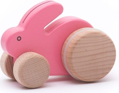 Bajo Houten Konijnenfiguur Roze