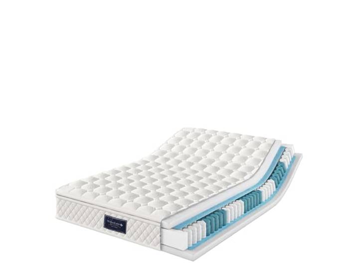 ModernLuxe Federkernmatratze 7-Zonen Federkernmatratze 160x200cm mit H3 Härtegrad, Oeko-Tex Zertifiziert, versteppter Mikrofaserbezug, 25cm Höhe - Premium Schlafkomfort