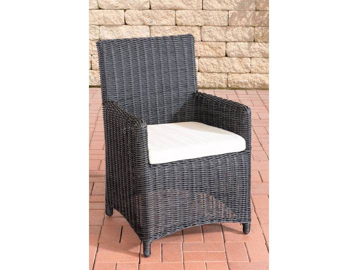 TPFGarden Stuhl Fonda / Sankt Marlo Cremeweiss 5mm - schwarz Stück