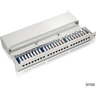 Equip Patchfeld 19" Zoll 327316 16 Port ungeschirmt Leergehäuse Hellgrau