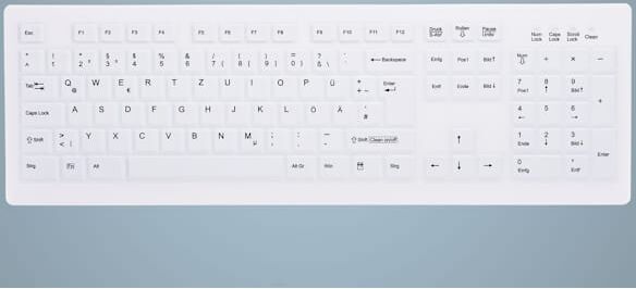 Active Key ClassicClean Med KB Rem Cov Full-Size W White