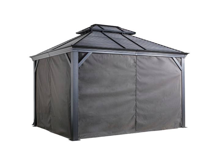 Pavillon-Seitenteil, Dunkelgrau, Sonnenschutz, Pavillons