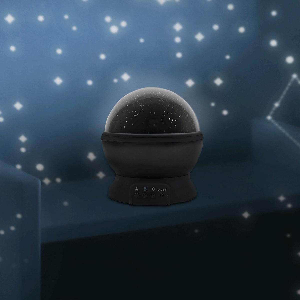 Gift Republic Nachtlamp met projectiefunctie en kleurverandering, werkt op batterijen of USB