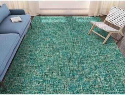 Addison Rugs Addison Winslow Active Solid Wool and Viscose Area Rug