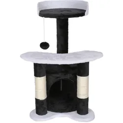 Wiltec Kratzbaum 67cm Schwarz/Weiss Katzen Kletterbaum Katzenkratzbaum Katzenbaum (67 cm, Schwarz, Weiss), Katzenbaum
