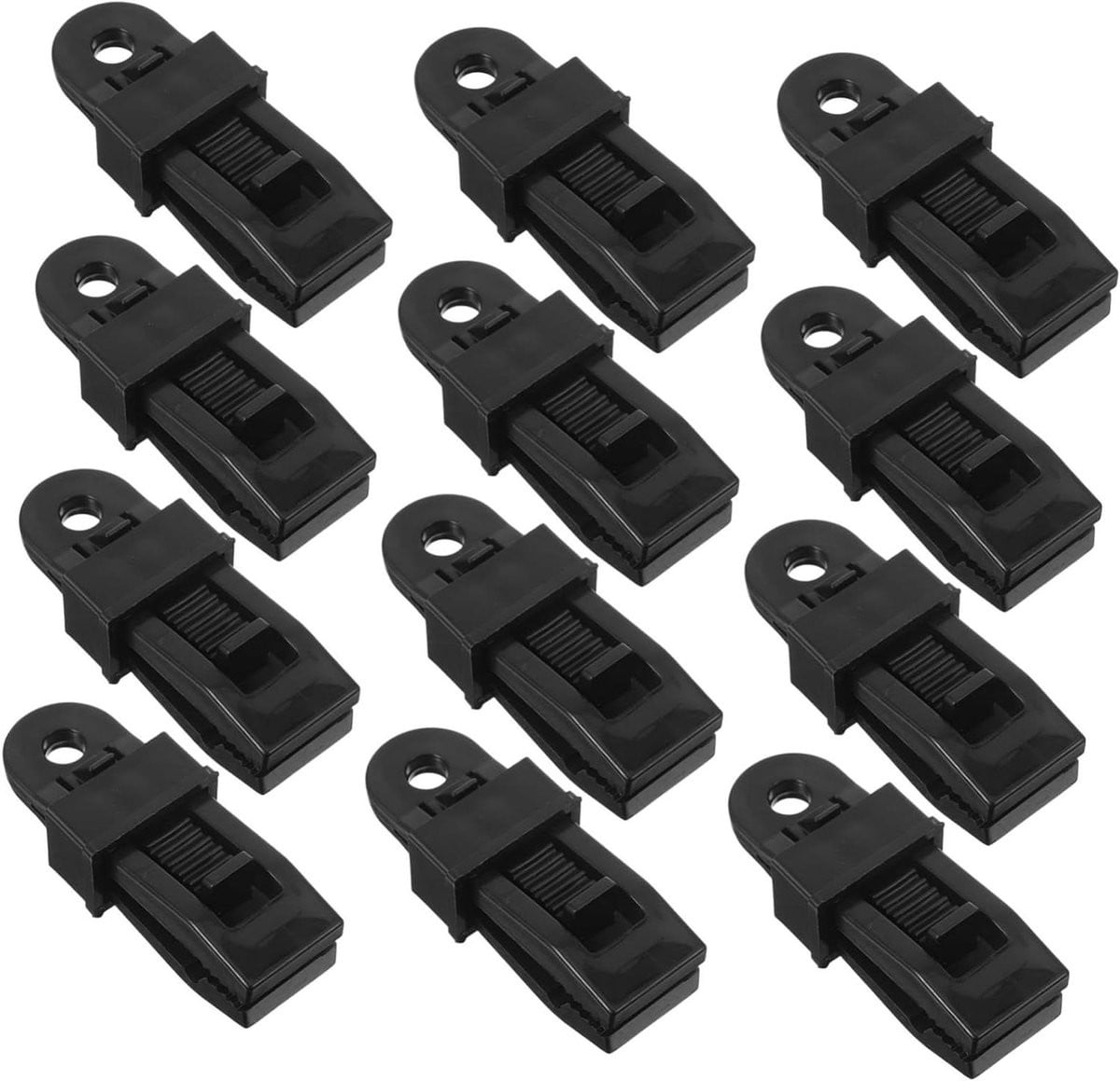 Tarp Clips Tent Klemmen Zwart - 8,5 cm