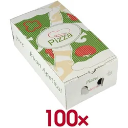 Papstar Pizzakartons »pure« 30 x 16 x 10 cm, 100 Stück weiß, 30x10x16 cm