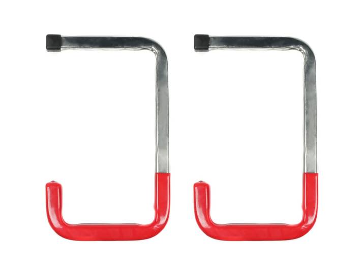 Wandhaken mit Gummierung, 2-tlg, je 45kg, 26 x 15 cm