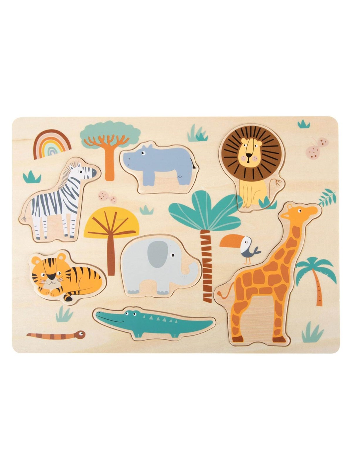 Small Foot Puzzle - Safari Holz