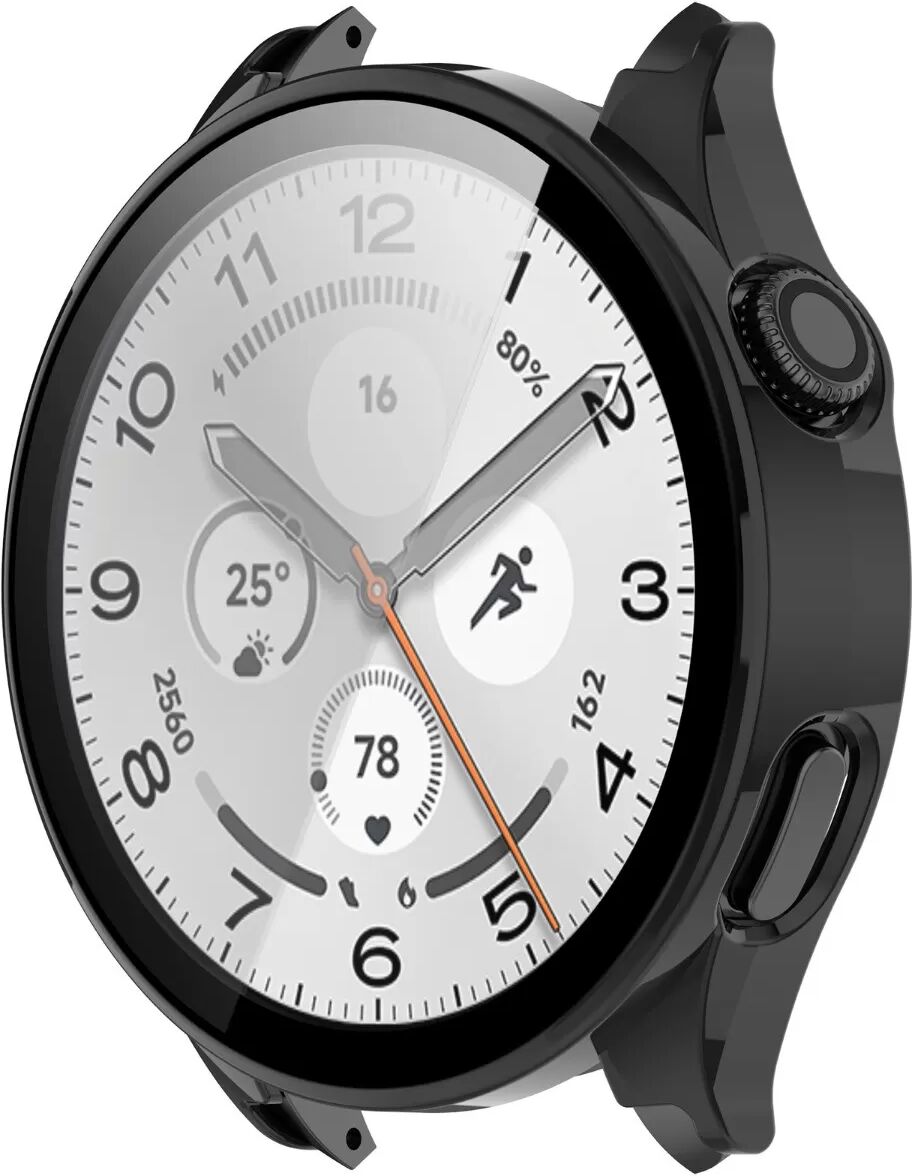 INF Schutzhülle aus PC mit gehärtetem Glas für Xiaomi Watch 5 – Vollständiger Schutz Schwarz