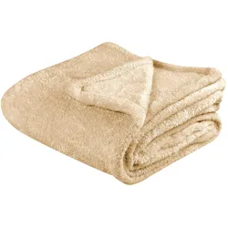 DECKE Sandbeige Namdu 125/150 cm
