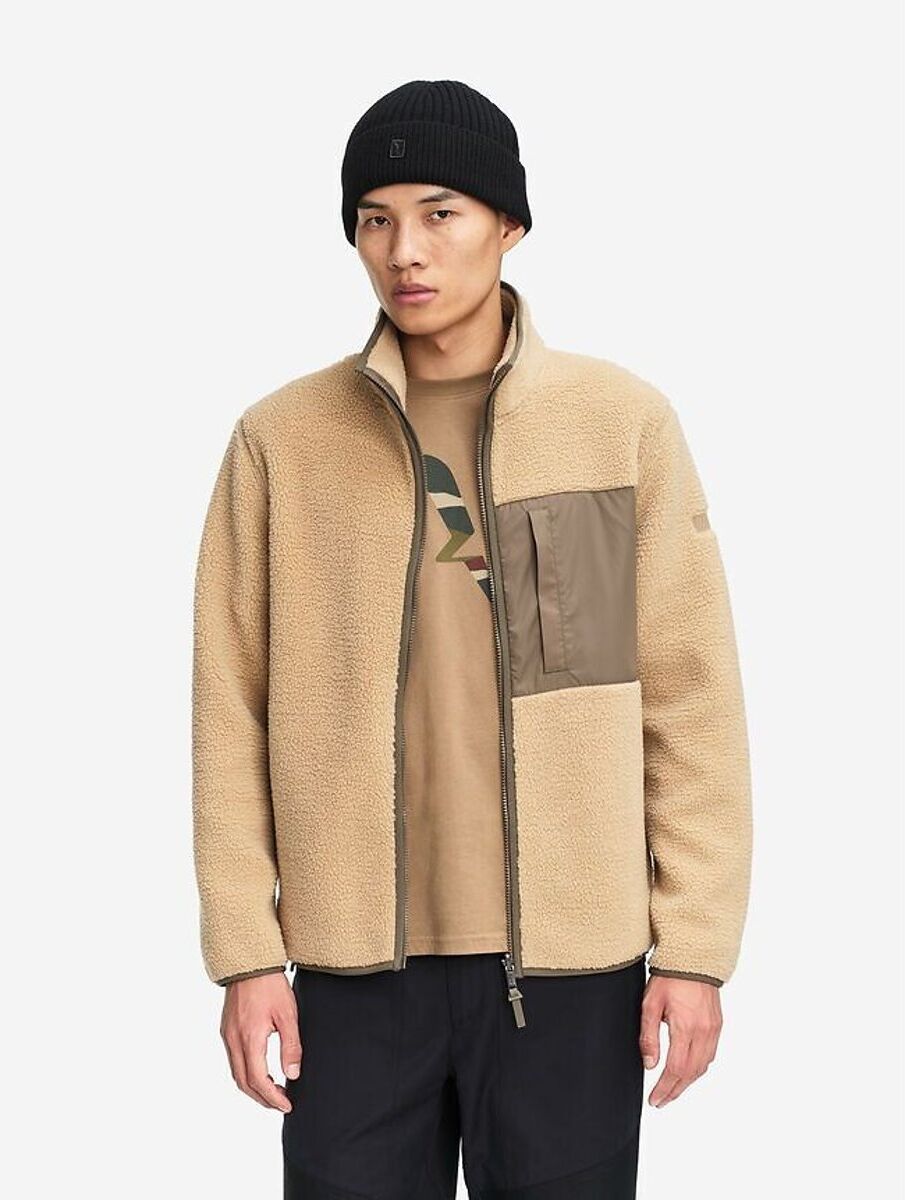 AIGLE Polaire zippée bi-matière