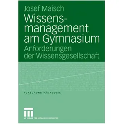 Wissensmanagement am Gymnasium, Schulbücher von Josef Maisch