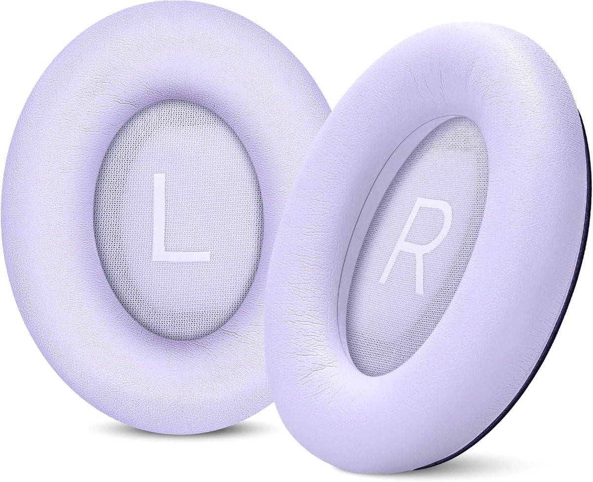 Eiwit lederen oorkussentjes voor Bose QuietComfort 35, 35ii en 45 - Gekoeld lila