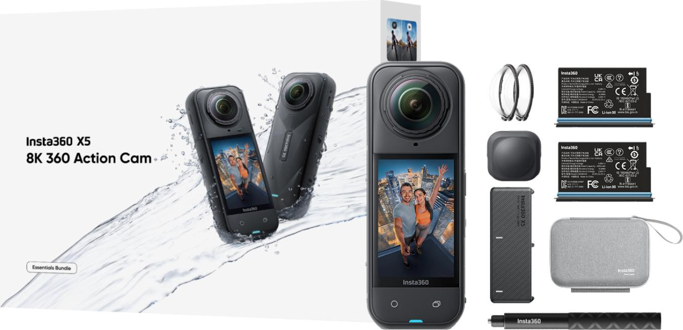 Insta360 X5 Essentials bundel actiecamera - zwart