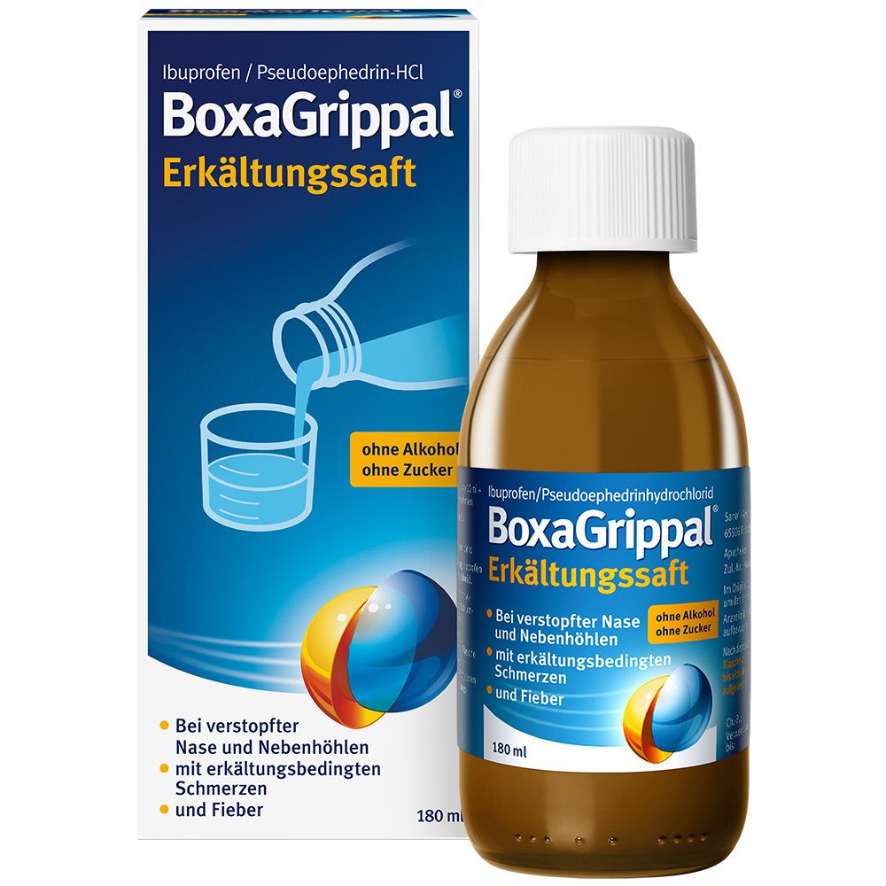 Boxagrippal Erkältungssaft 180 ml Suspension