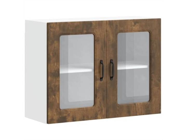 Helloshop26 Moderner Küchenschrank, rauchfarben, 80 x 31 x 60 cm, optimierte Aufbewahrung, schlichtes Design, aus Holz, 02_0050017