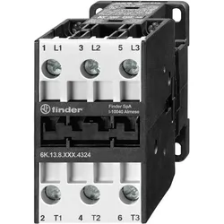 Finder Industrieschütz für Tragschiene, 3 Schliesser 32 A (400 V – AC 3), 15 kW, Spule 230 V AC, Relais