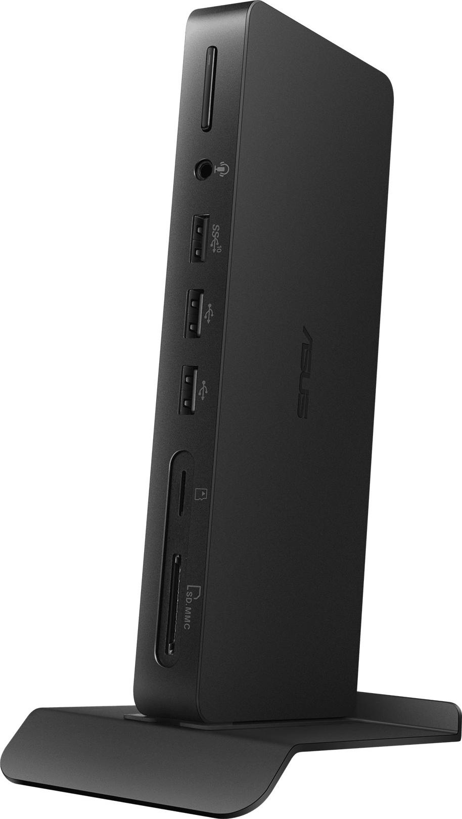 ASUS Triple 4K Thunderbolt 4 Dock DC500, Kabelgebunden, Thunderbolt 4, 96 W, 10,100,1000,2500 Mbit/s, Schwarz, MicroSD (TransFlash), SD
