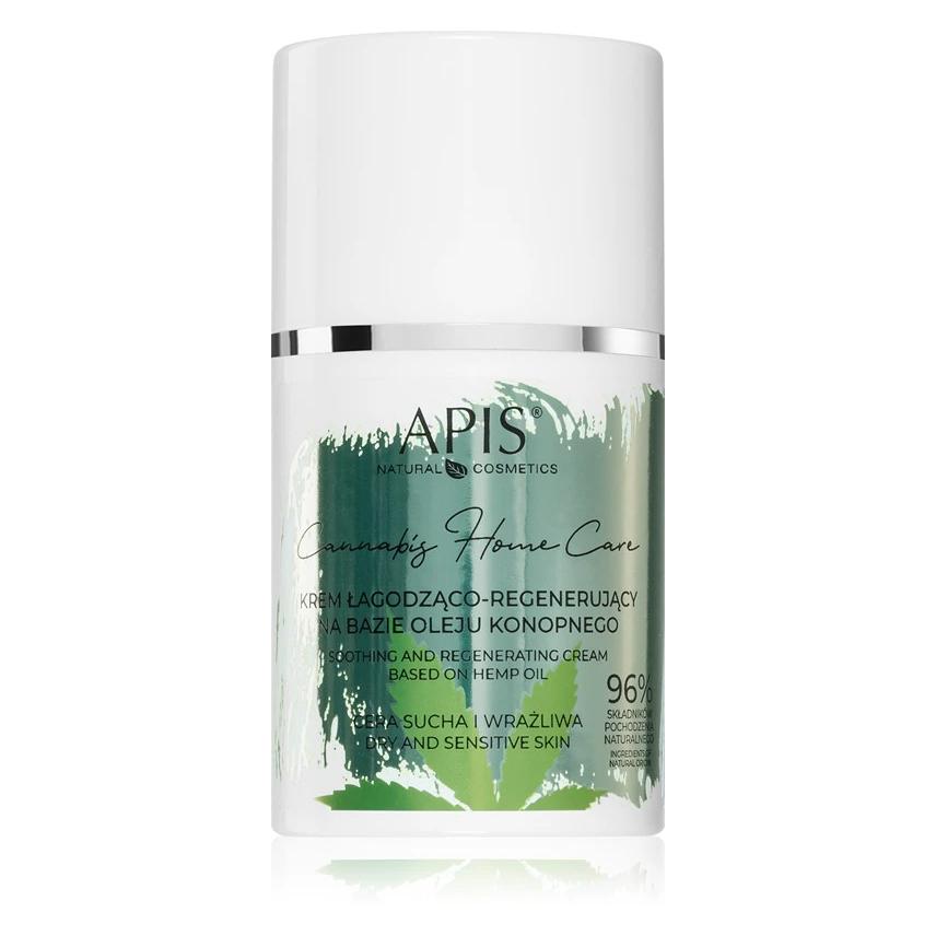 Apis Natural Cosmetics Apis - Cannabis Home Care soothing and regenerating cream based on hemp oil 50ml (50 ml, 24h Creme, Tagescreme) (5901810005542)