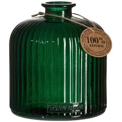 VASE Guyana Stripes grün 17,5 cm