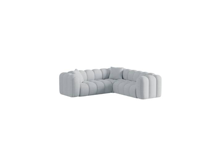 5-Sitzer Design Ecksofa „Elise“ Strukturstoff Hellgrau CXL by Christian Lacroix