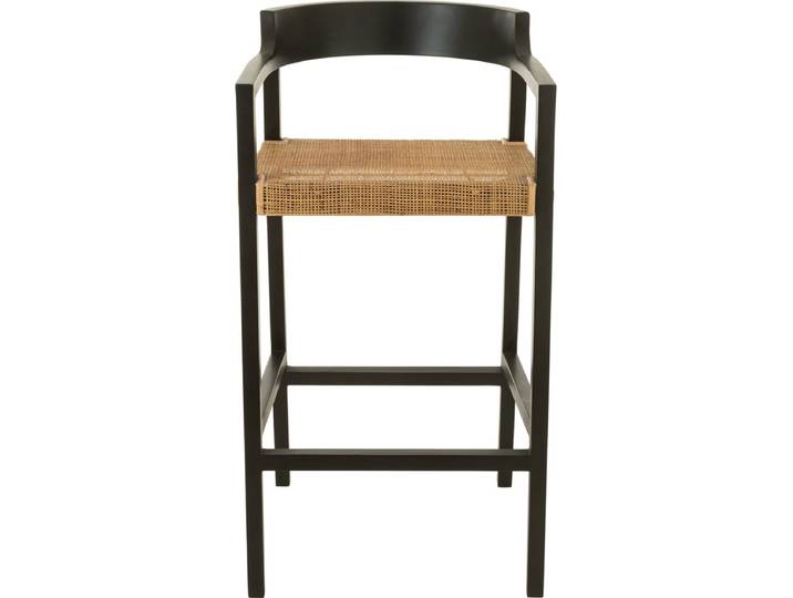 J-Line barstoel Emma - hout - zwart/bruin