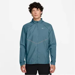 NIKE Miler UV-Repel Laufjacke Herren 008 - smokey blue/smokey blue/reflective silv L