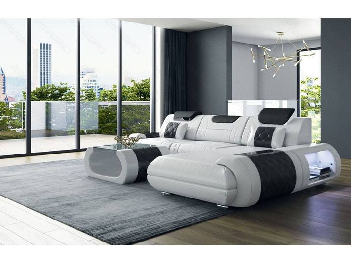 Ecksofa Rimini L-Form aus Leder