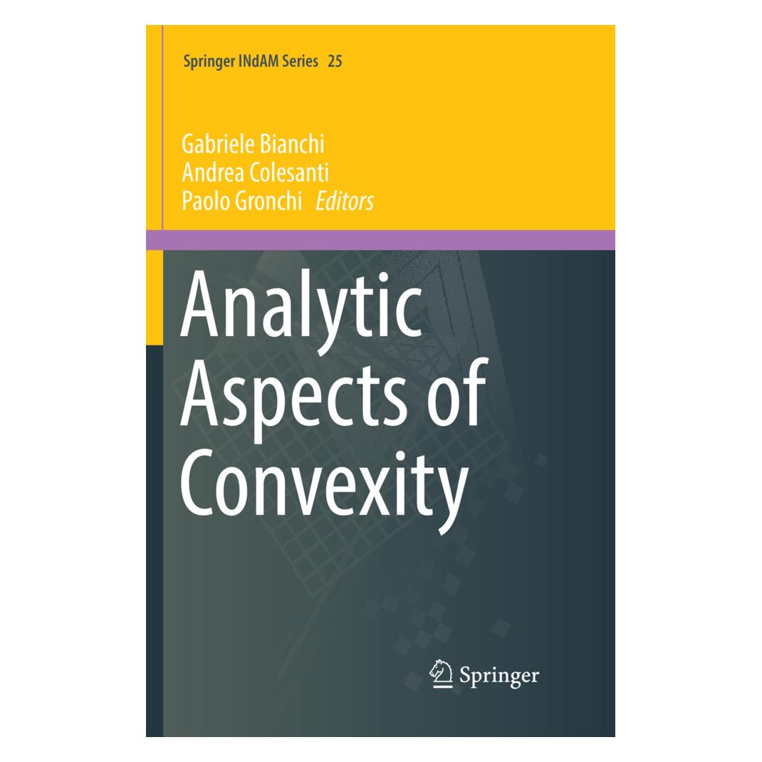 Springer Analytic Aspects of Convexity (Englisch, Softcover, Andrea Colesanti, Gabriele Bianchi, Paolo Gronchi) (56055715)
