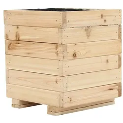 Hardin 1fachgut Sechseckiges Hochbeet aus chinesischer Fichte, ca. 28 x 28 x 33 cm - Natur