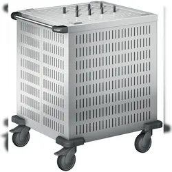 B.PRO UNI-K 58/58, Universalspender aus rostfreiem Edelstahl, fahrbar