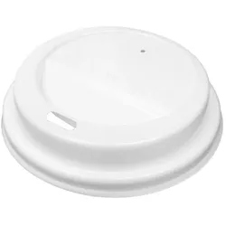 MONOUSO - Weißer PS Travel-Deckel mit Loch für Pappbecher Ø8,0cm (1.000 Stück)