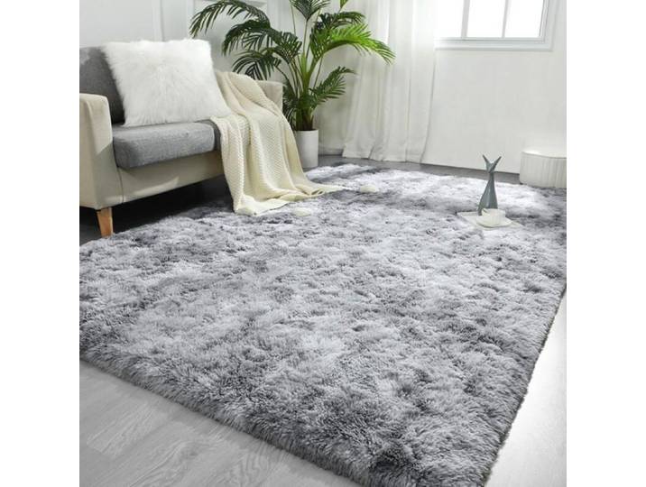 Tapis de salon shaggy - PZCC - Shaggy - 200x300 cm - Gris - Antidérapant