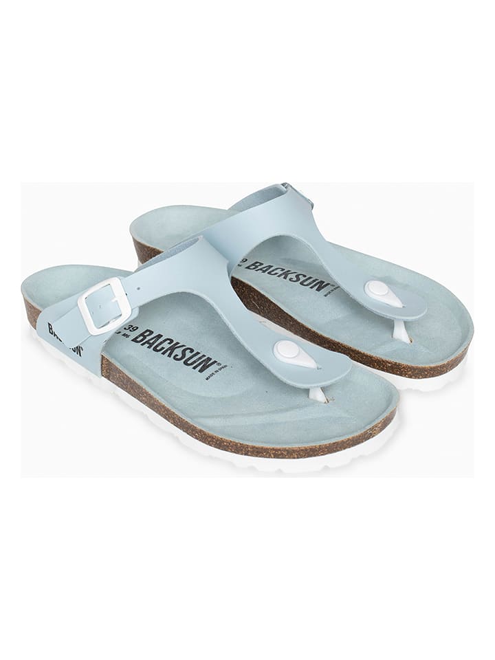 BACKSUN Zehentrenner "Singapore" in Hellblau - 36