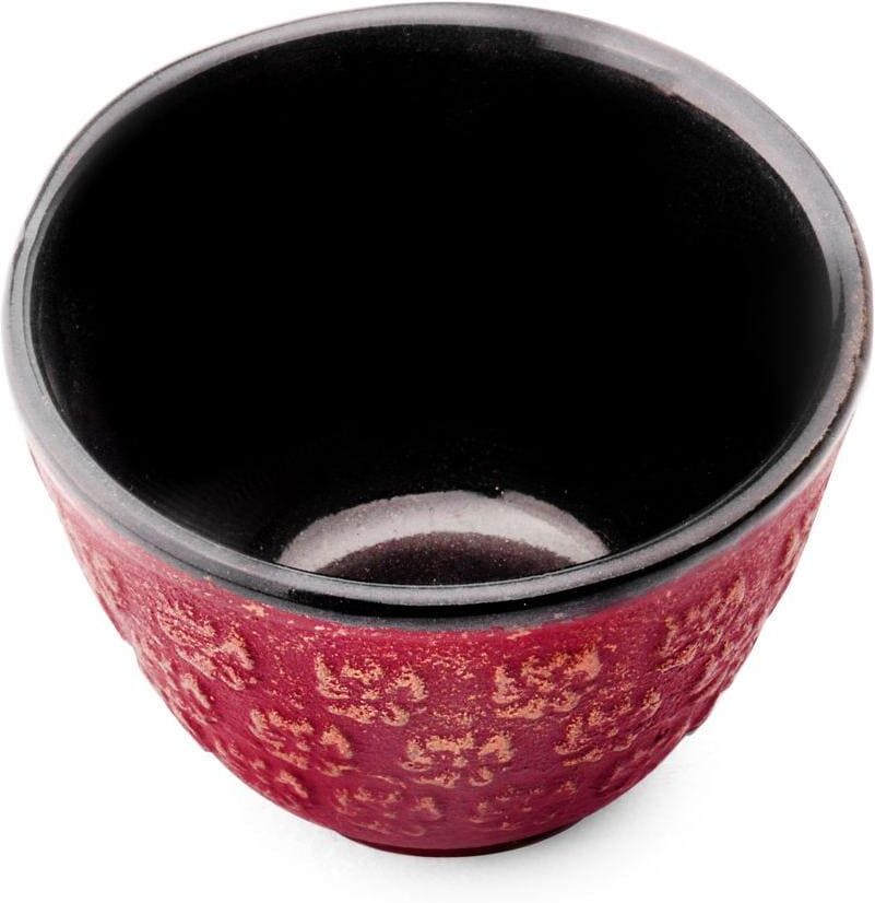 Teekanne BREDEMEIJER "Shanghai 0.6 Liter, inkl. 2 Tassen", rot, 0,6 l, Gusseisen, Porzellan, Kannen, Teekanne, Tee-Set rot 0,6 l