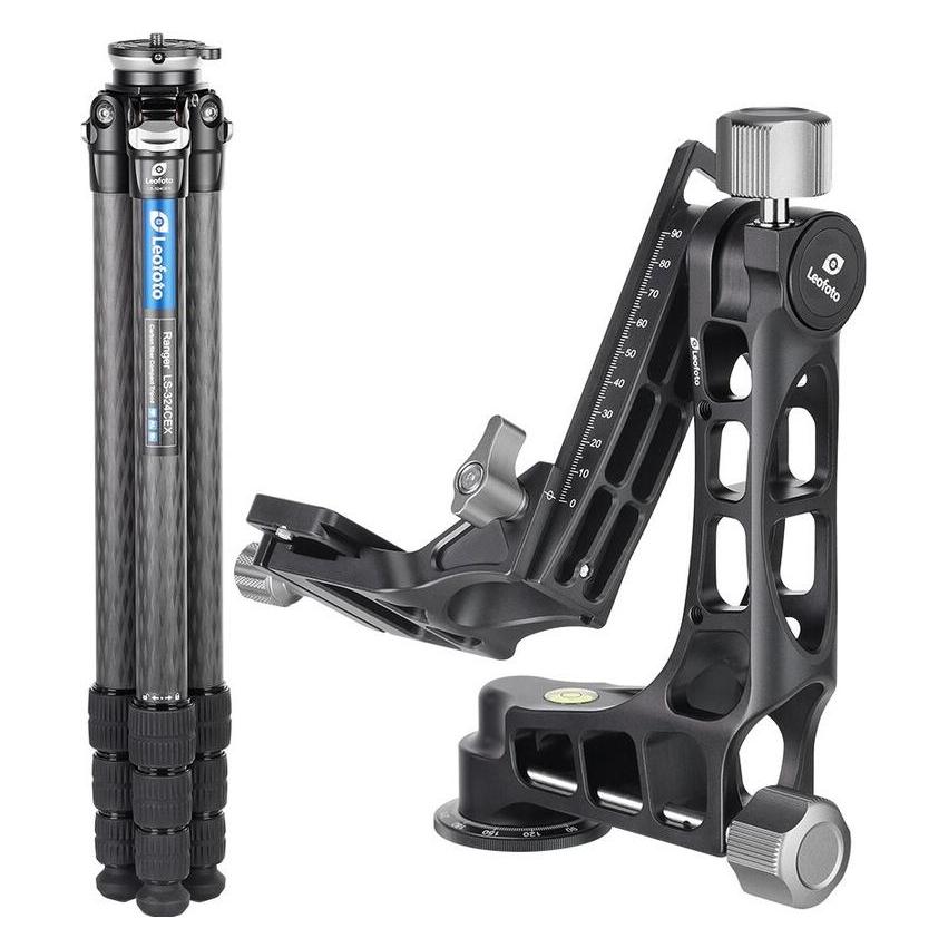 Leofoto LS-324CEX+PG-1 CNC-Stativ mit Nivelliersockel (Carbon) (LS-324CEX+PG-1)