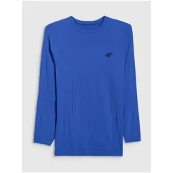 4F, Herren, Funktionsshirt, nahtlose Thermounterwäsche für Herren (M, S), Blau