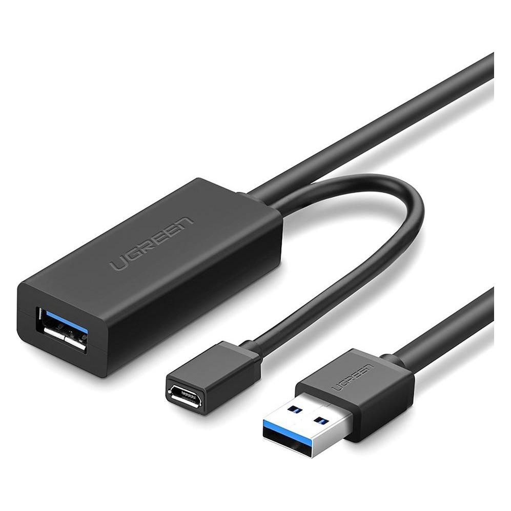 Ugreen USB 3.0 Verlängerungskabel mit Repeater Signal Booster (5 m, USB 1.1, USB 2.0) (20826)