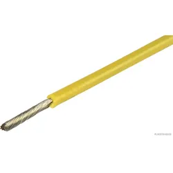 HERTH&BUSS Elektroleitung, Silikon 1,5 mm2, gelb, 5 m gelb - 51275508002 - gelb