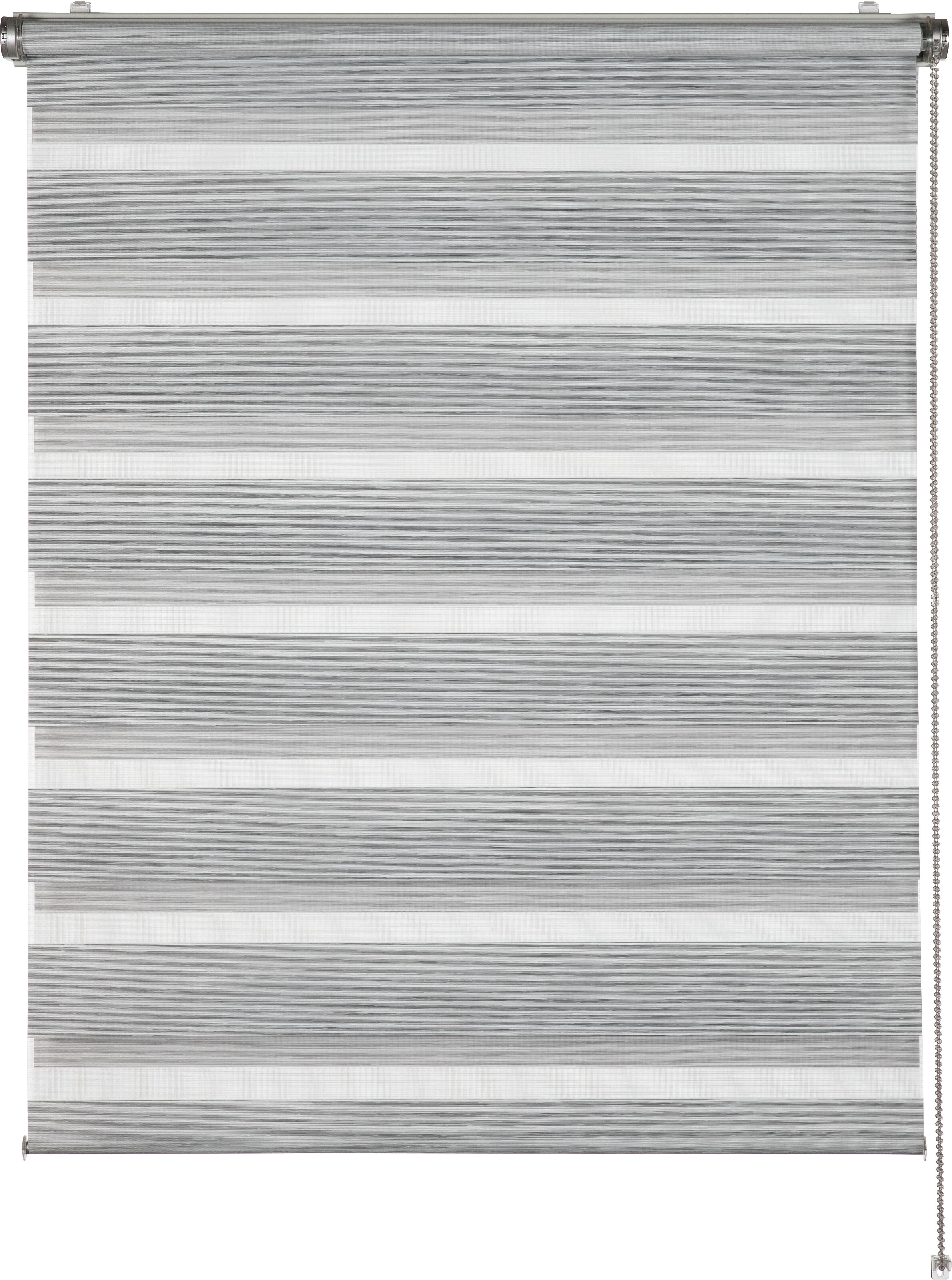 Doppelrollo "Tilda", schwarz (anthrazit struktur), B:100cm H:150cm, Polyester, SCHÖNER WOHNEN-KOLLEKTION, Rollos, Doppelrollo, geklemmt, silberne oder weisse Rollo-Technik anthrazit struktur 150cm, einseitig verschiebbar, 100cm