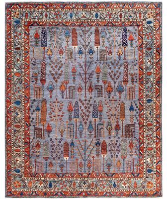 Overton "Serapi One-of-a-Kind Hand-Knotted Area Rug - Gray - 8' 1"" x 10' 1"""