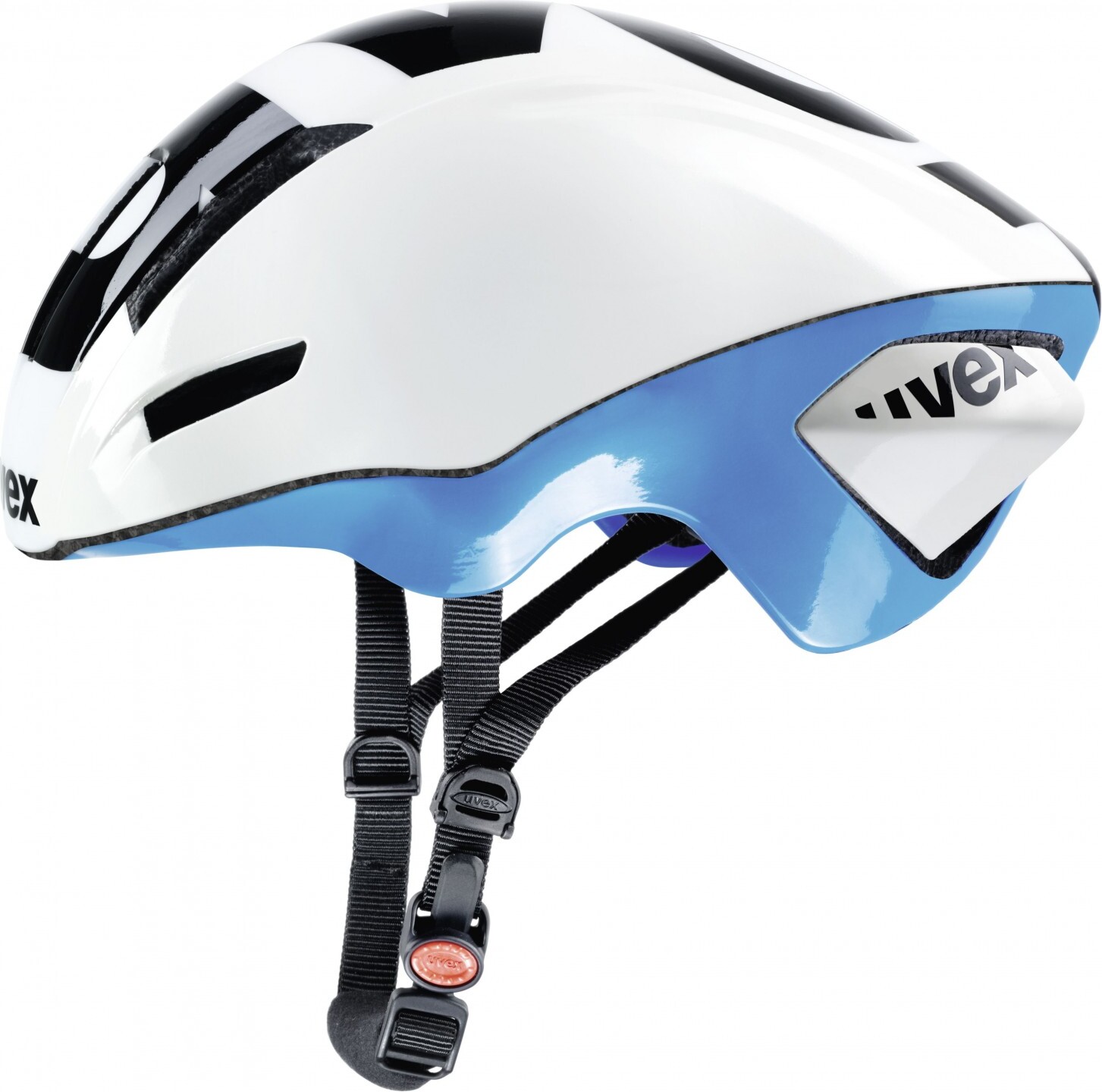 Uvex EDAero Rennradhelm - white blue, Größe:53-57 cm