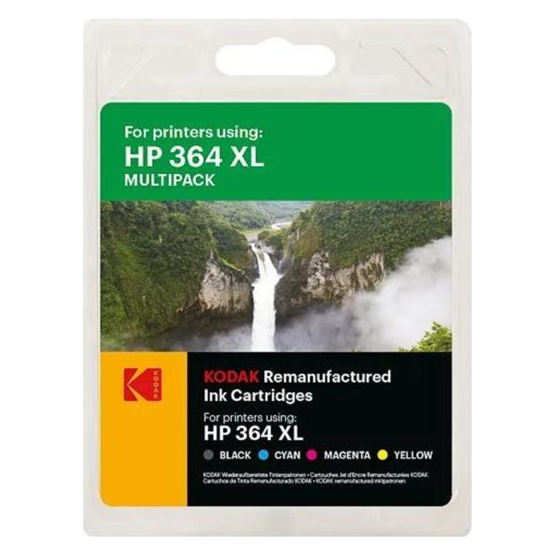 Kodak 185H036464 HP CN684EE DJ Tinte (4) cmyk HC rebuilt 18/3x11,5ml (CMYK) (185H036464)