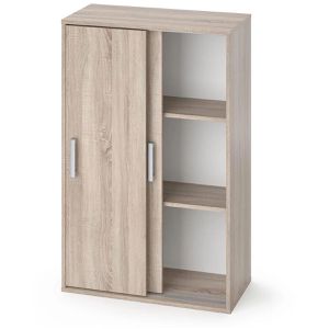 Vicco Kleiderschrank Falk, sonoma eiche, 2 Schiebetüren, (B/H/T) 63 x 108 x 33cm
