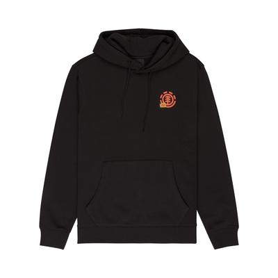 Hoodie ELEMENT "Element Enough", Herren, Gr. M, schwarz (flint schwarz), Obermaterial: 55% Baumwolle, 25% Baumwolle, 20% Polyester., Sweatshirts Hoodie